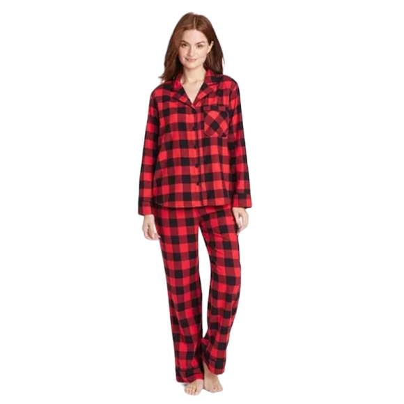 Wondershop Other - NWT WONDERSHOP Women's Buffalo Check Flannel Matching Family Pajama Set Red